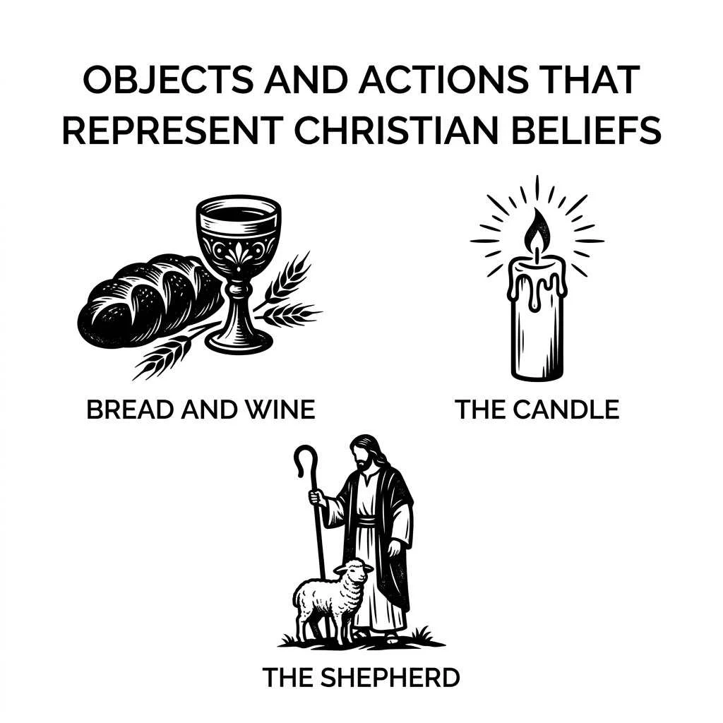 Objects and Actions That Represent Christian Beliefs