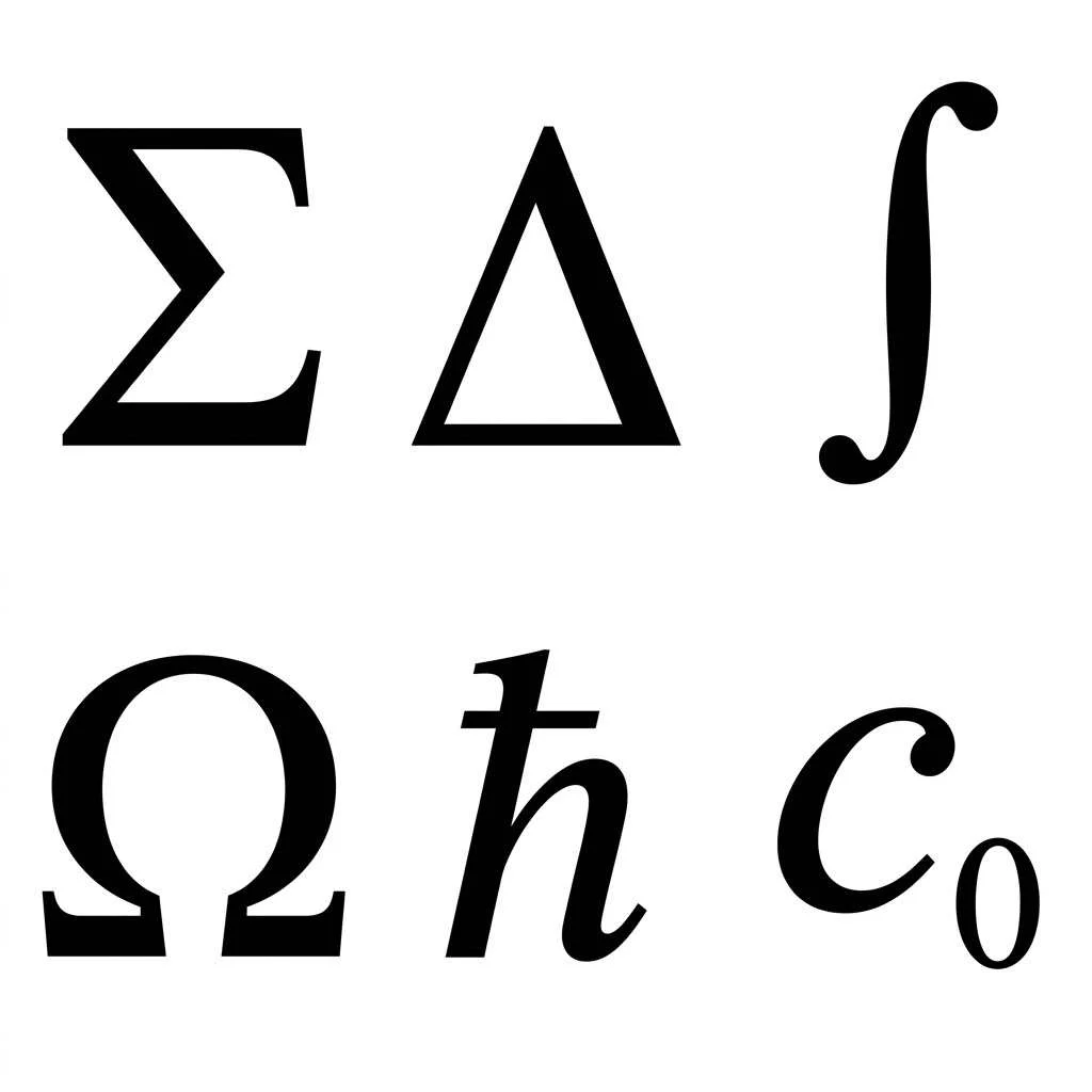 Physics Symbols