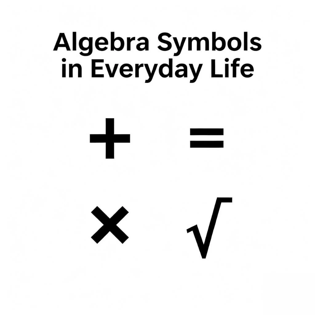 Algebra Symbols in Everyday Life