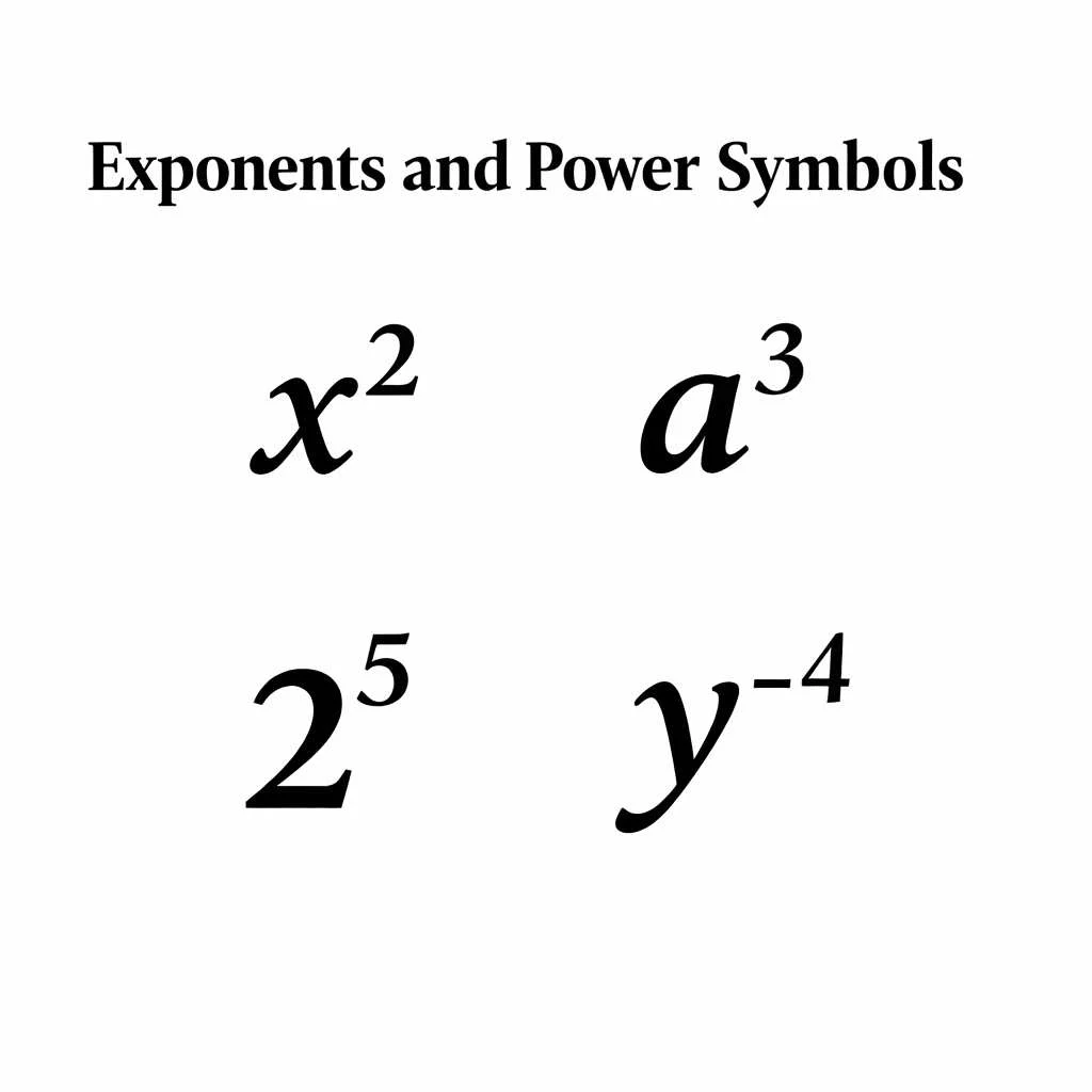 Exponents and Power Symbols