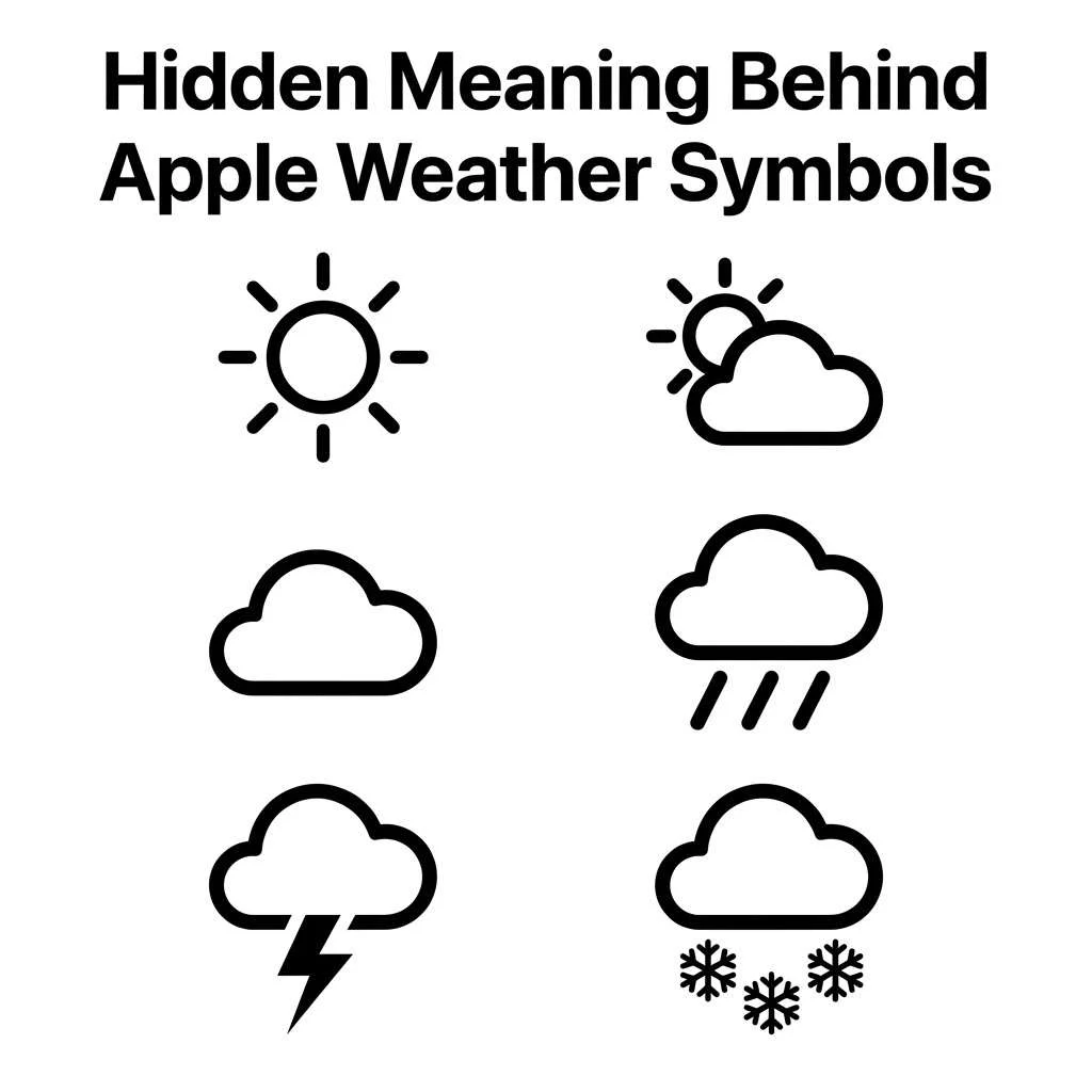 Hidden Meaning Behind Apple Weather Symbols