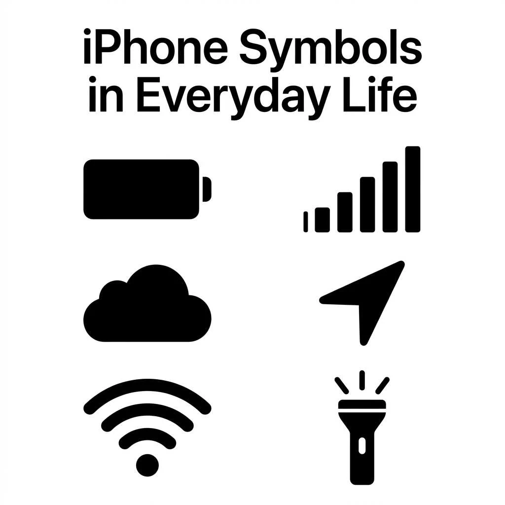 iPhone Symbols in Everyday Life