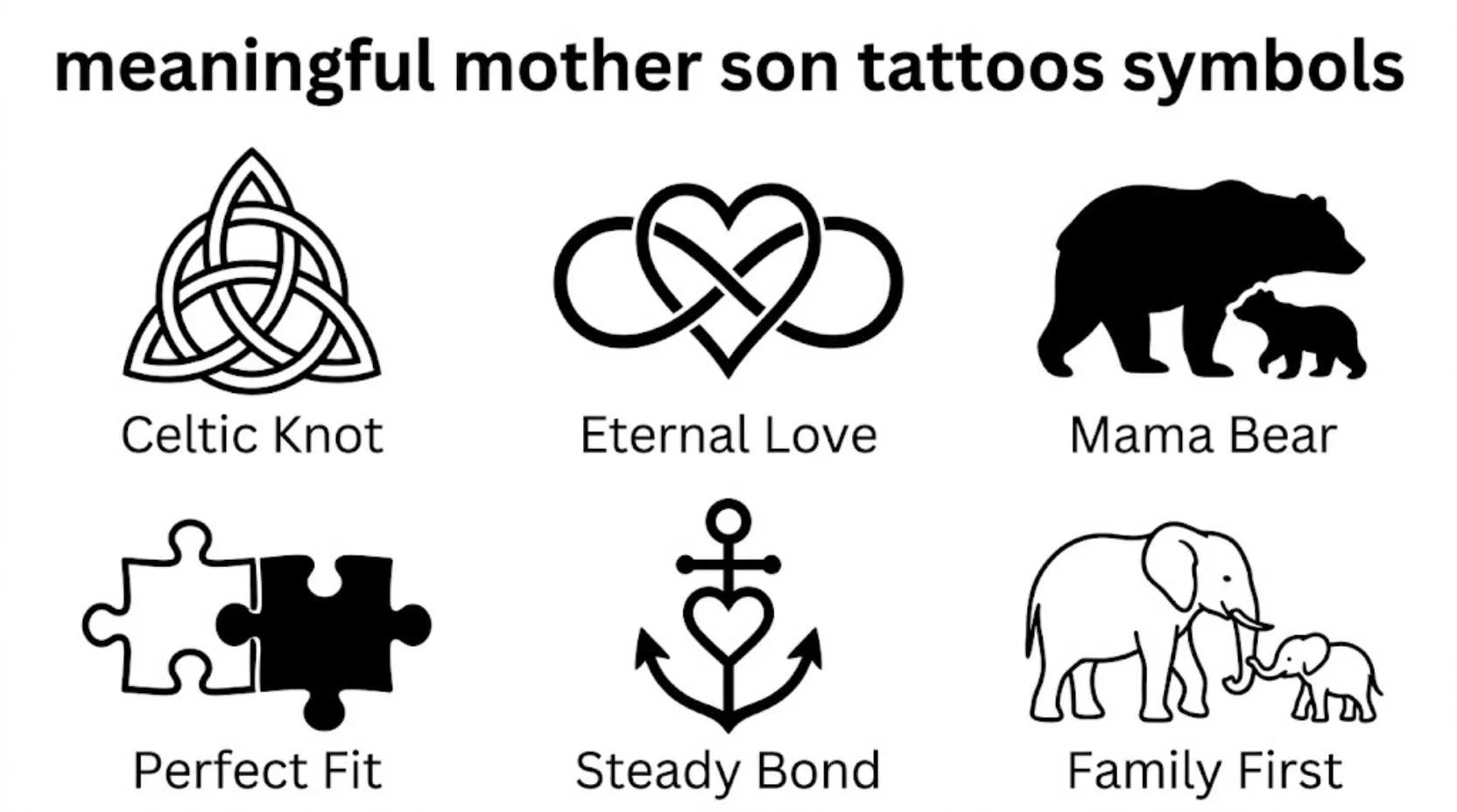 Meaningful Mother Son Tattoos Symbols