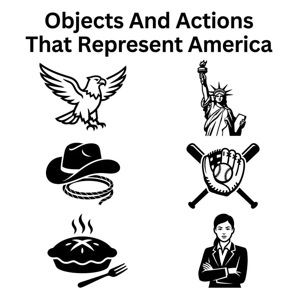 Objects And Actions That Represent America