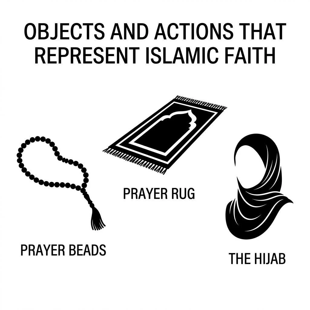 Objects and Actions That Represent Islamic Faith