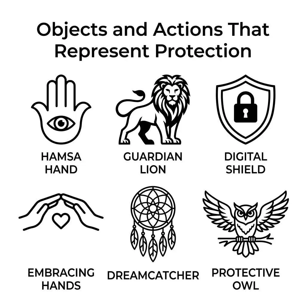 Objects and Actions That Represent Protection