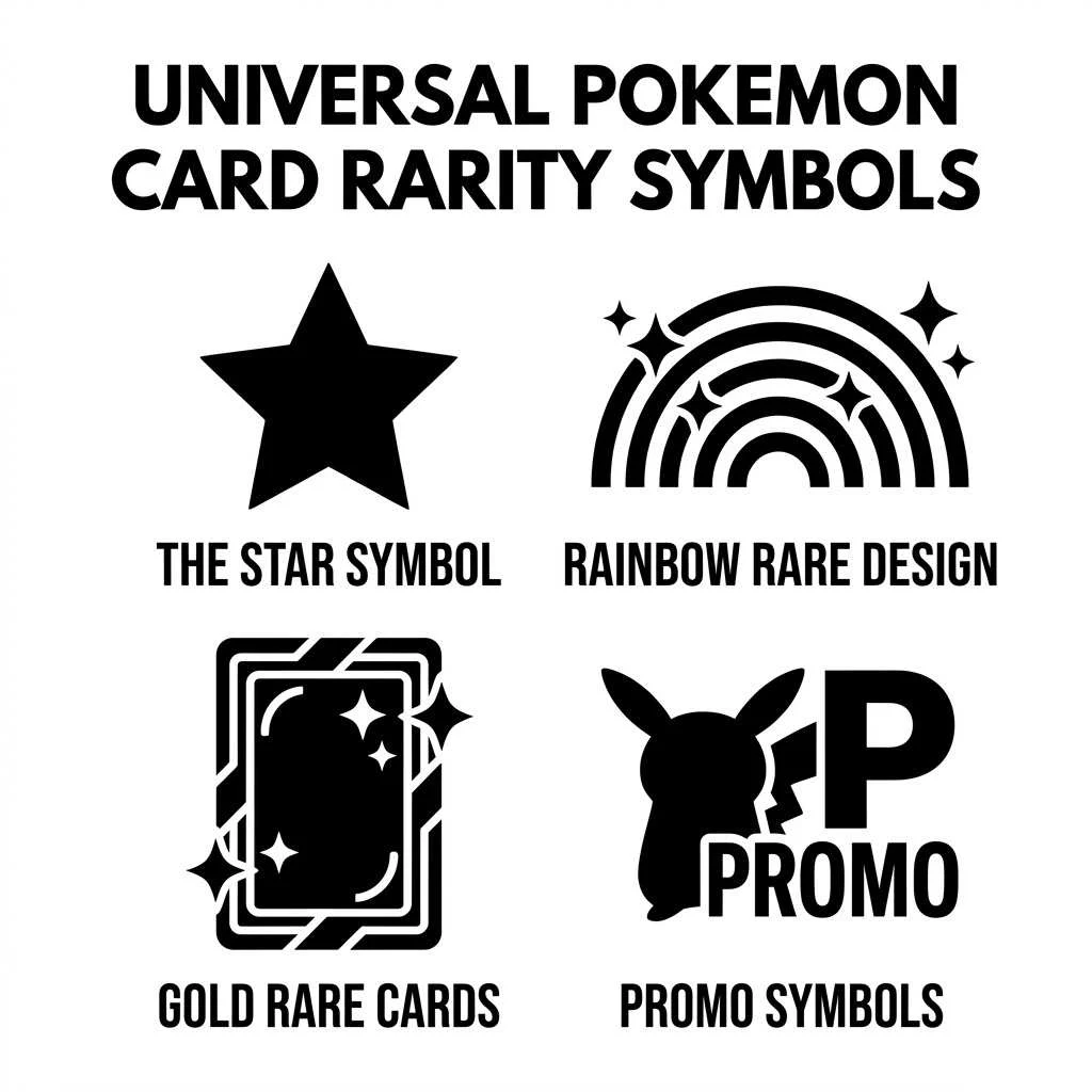 Universal Pokemon Card Rarity Symbols
