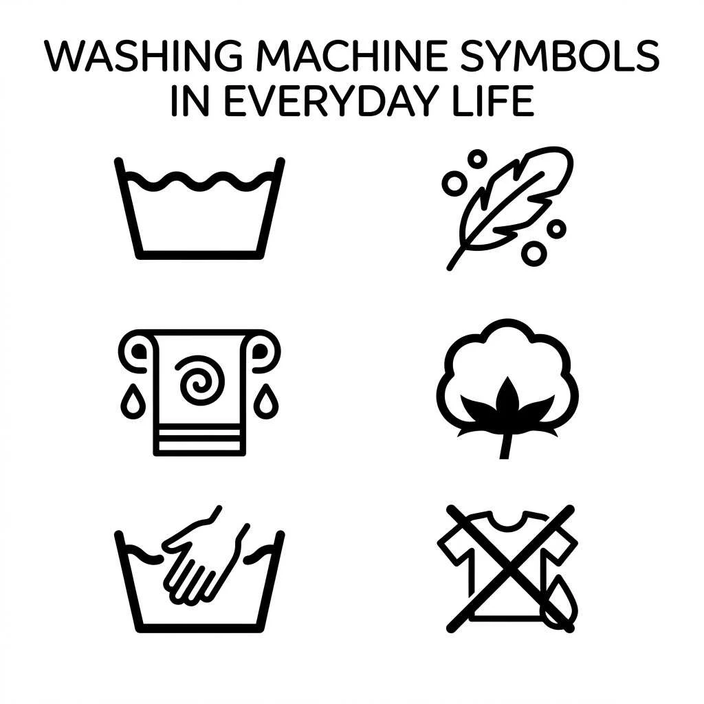 Washing Machine Symbols in Everyday Life