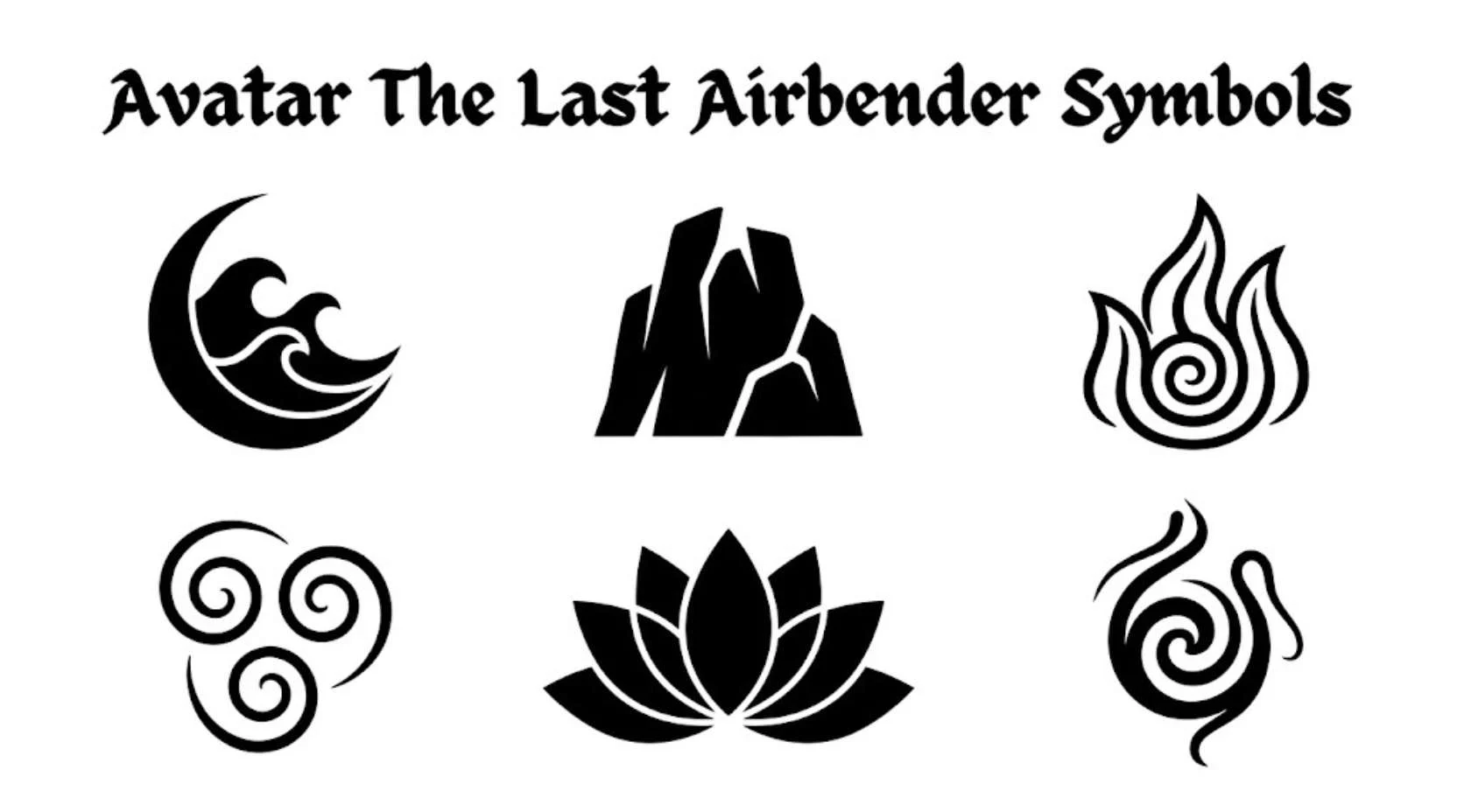 Avatar The Last Airbender Symbols