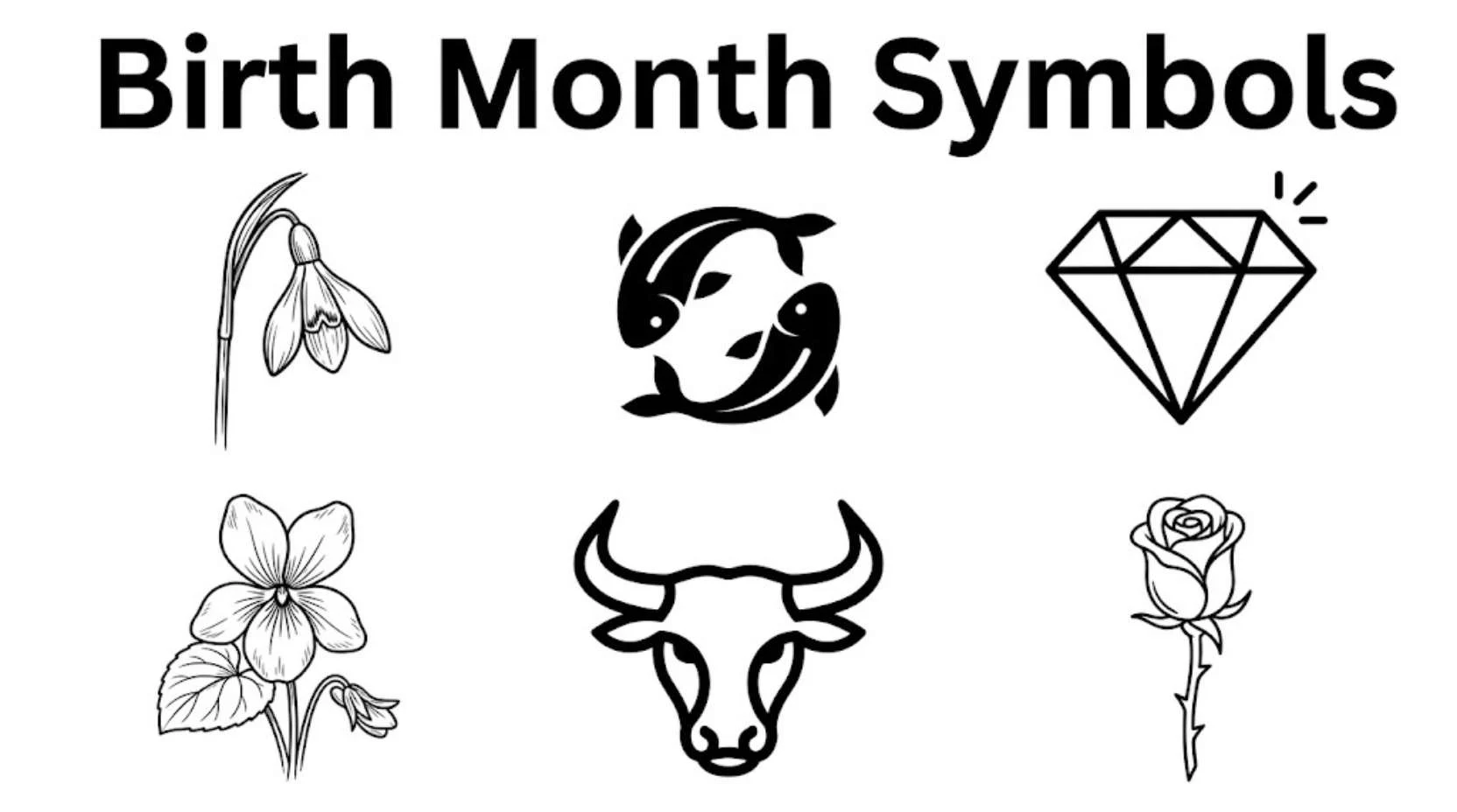 Birth Month Symbols