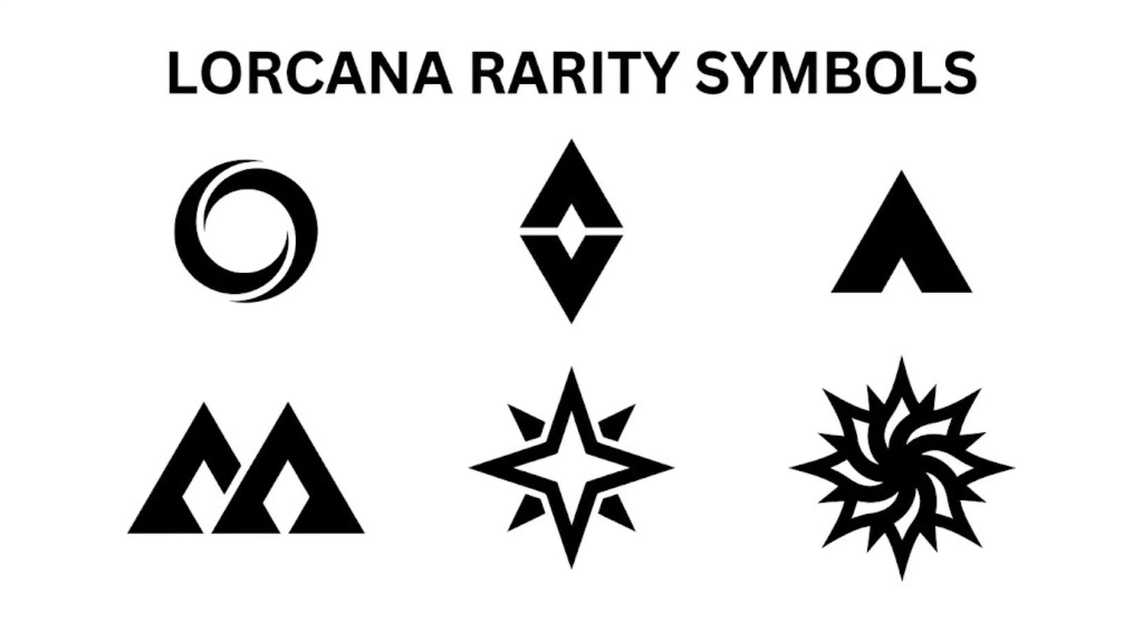 Lorcana Rarity Symbols