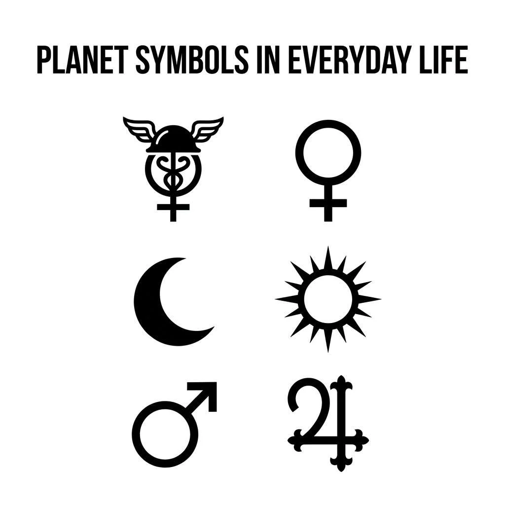 Planet Symbols in Everyday Life