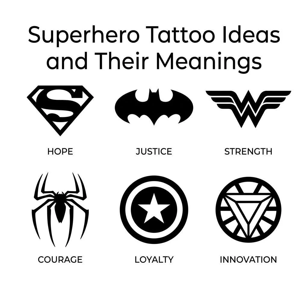 Superhero Tattoo Ideas and Their Meanings