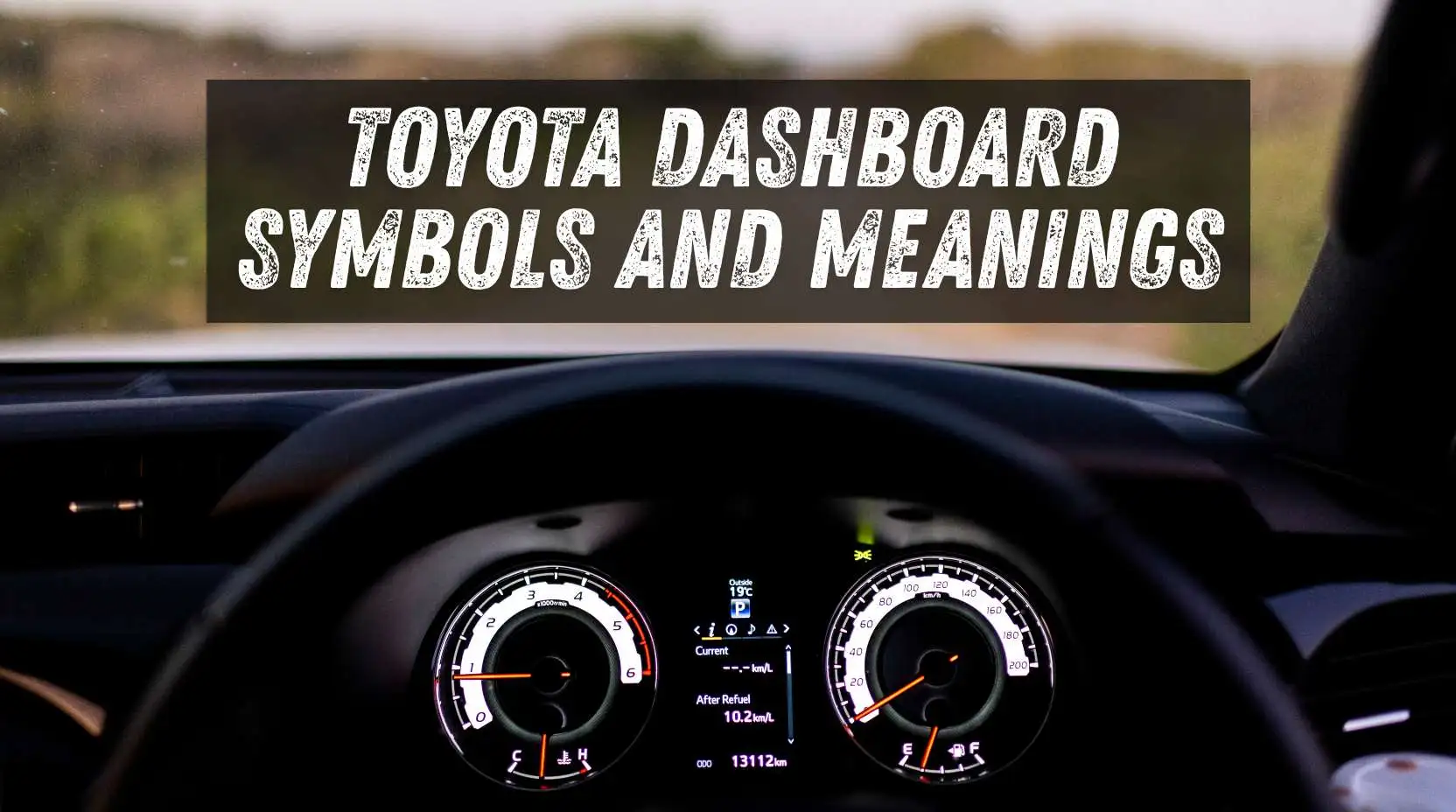 Toyota Dashboard Symbols and Meanings