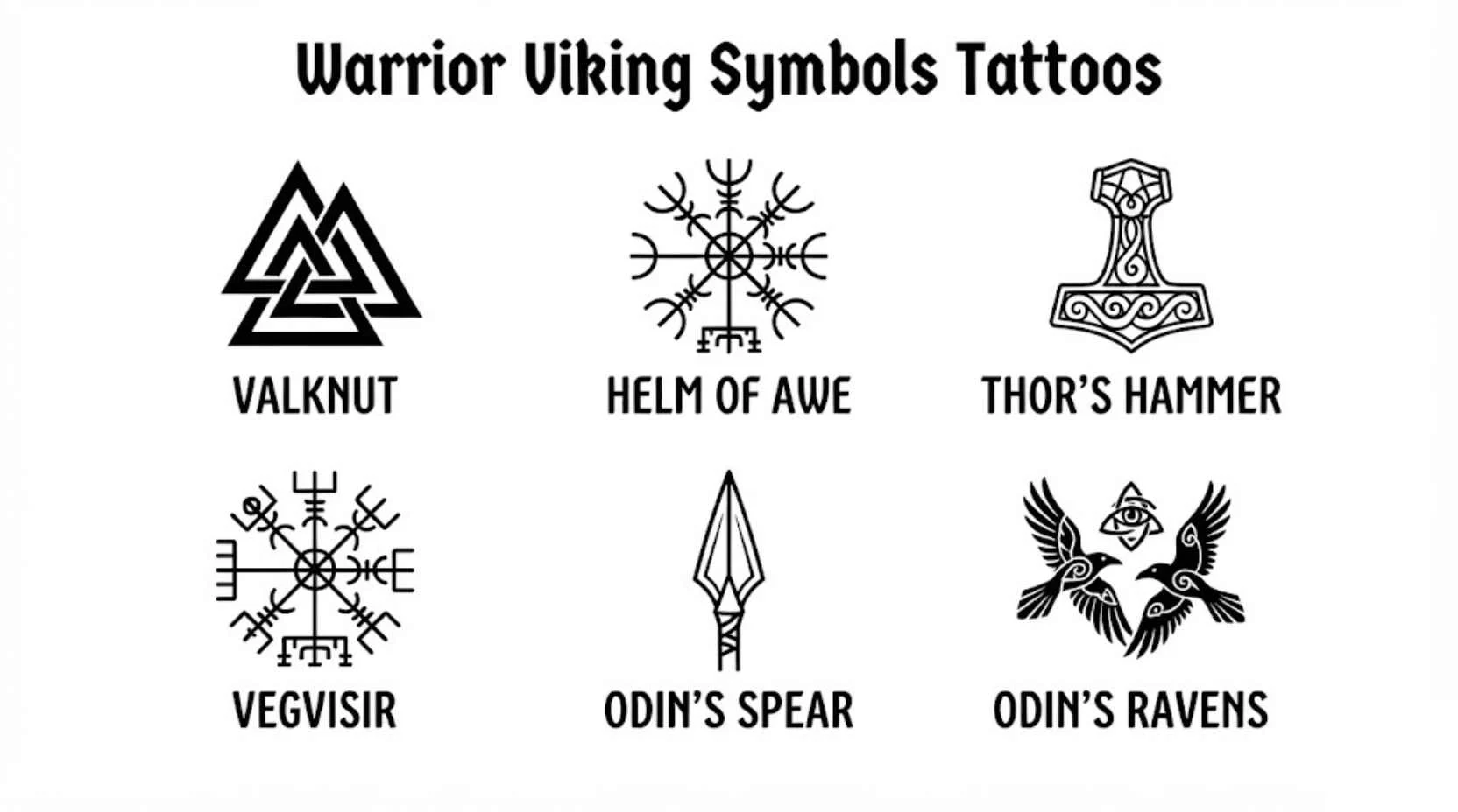 Warrior Viking Symbols Tattoos